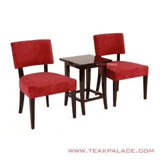 Set Kursi Teras Mona Jati Minimalis Rivoli Wine