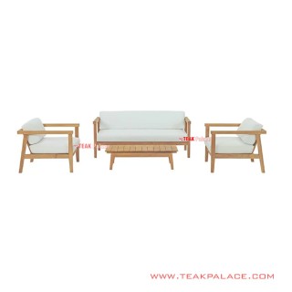 Set Kursi Tamu Modern Seoul White Natural