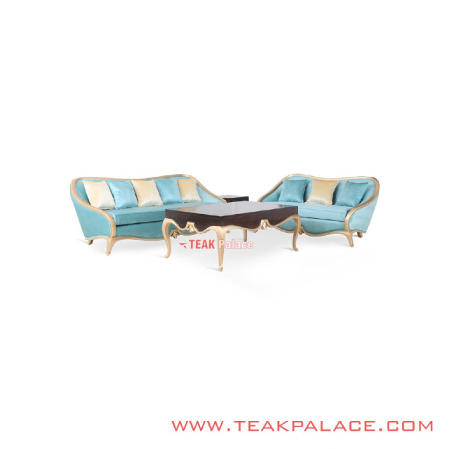 Sofa Mewah Emas Kayu Jati 32 Seri Cameo Sofa Mewah Emas Kayu Jati 32 Seri Cameo