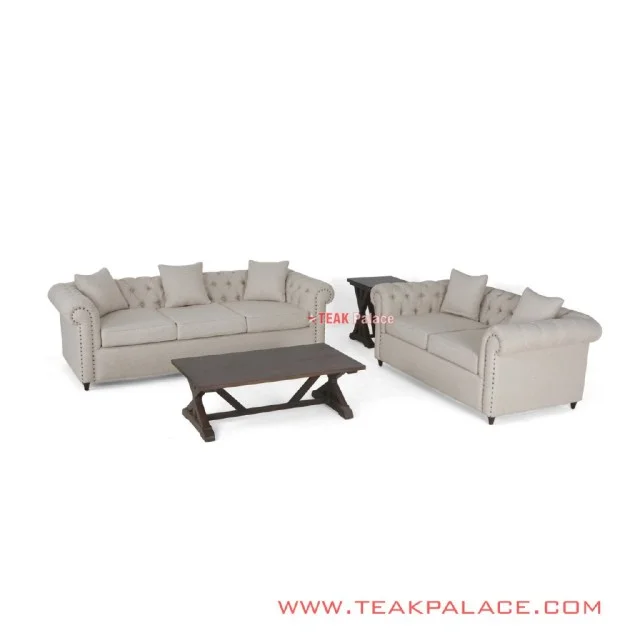 Set Sofa Chester 32 Meja Tamu dan Meja Sudut