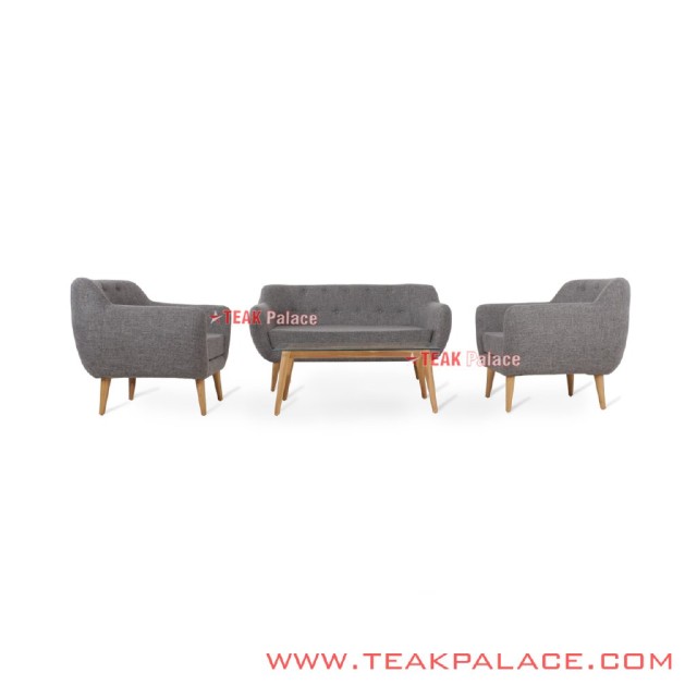 Sofa Retro Modern 211 Grey Seri Dina Sofa Retro Modern 211 Grey Seri Dina