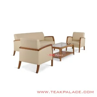 Kursi Tamu Minimalis Set 311 Kuta Oscar Ivory
