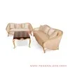 Set Sofa Mewah Klasik Modern Emas Cameo