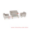 Sofa Vintage Retro Modern 211 Seri Dina White