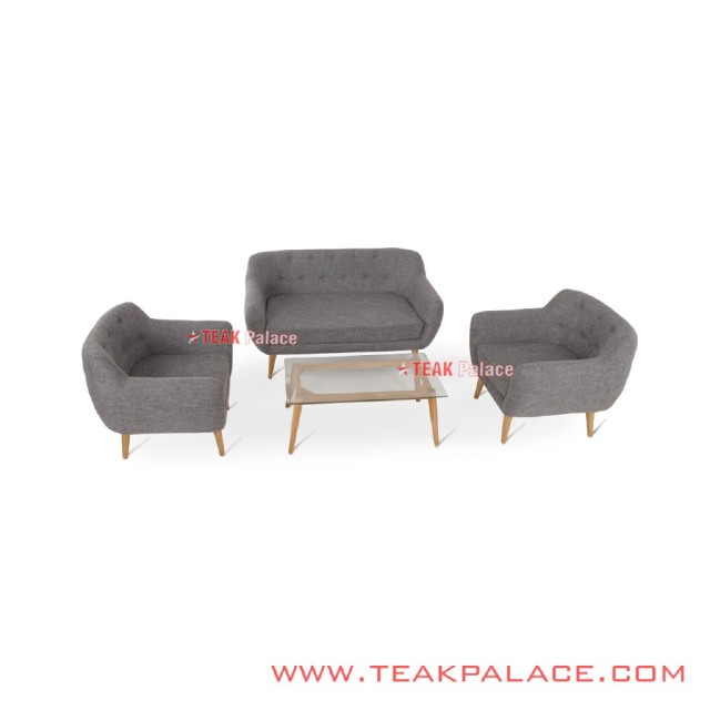Sofa Retro Modern 211 Grey Seri Dina Sofa Retro Modern 211 Grey Seri Dina