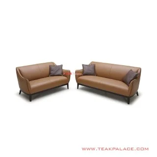 Sofa Set Seri Viana Oscar Brown Minimalis Jati