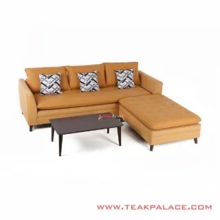 Sofa Sudut L Shape Kulit Seri Venia