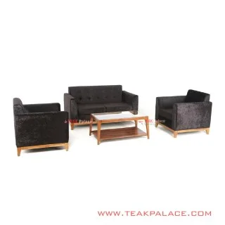 Sofa Set 211 Seri Riau Hitam