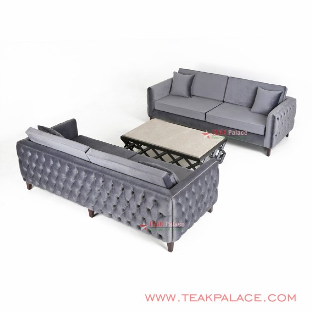 Sofa Modern Bulgari Set 33 Abu-Abu Sofa Modern Bulgari Set 33 Abu-Abu