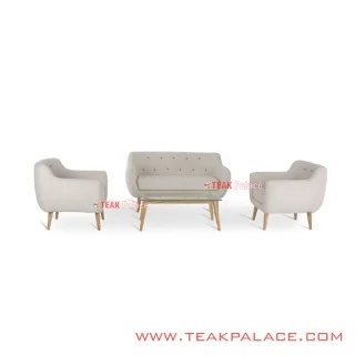 Sofa Vintage Retro Modern 211 Seri Dina White