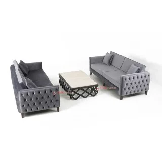 Sofa Modern Bulgari Set 33 Abu-Abu
