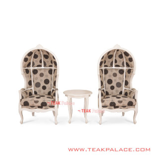 Kursi Syahrini Duco Putih Model Balon Kanopi Kursi Syahrini Duco Putih Model Balon Kanopi