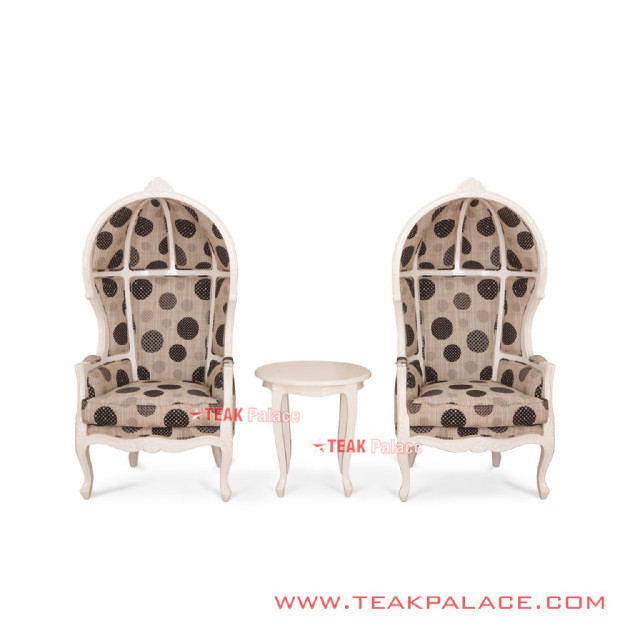 Kursi Syahrini Duco Putih Model Balon Kanopi Kursi Syahrini Duco Putih Model Balon Kanopi