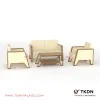 Sofa Set 211 Minimalis TKDN Seri VIXI Ivory