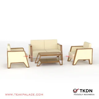 Sofa Set 211 Minimalis TKDN Seri VIXI Ivory