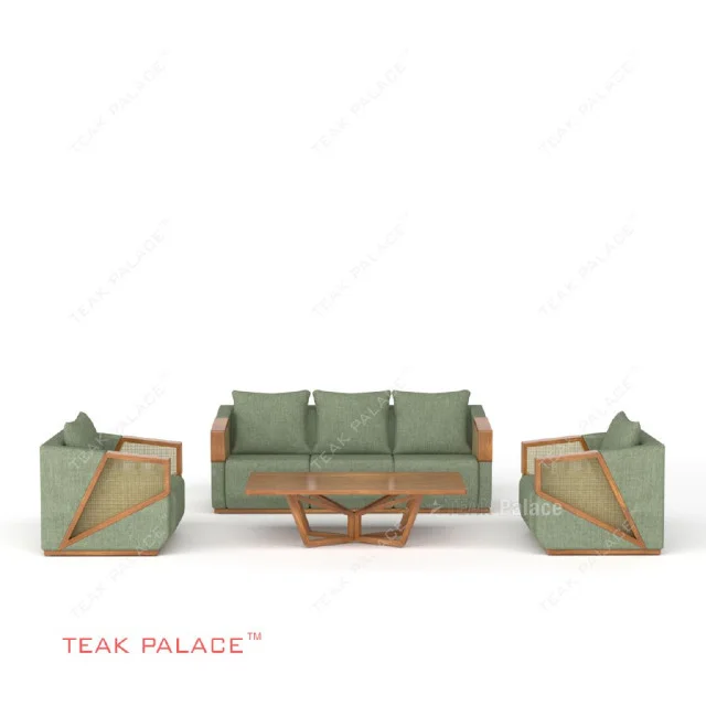 Sofa Kayu Jati Minimalis 311 Seri Xander Warna Hijau Sofa Kayu Jati Minimalis 311 Seri Xander Warna Hijau