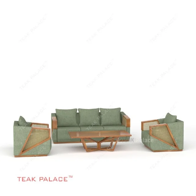 Sofa Kayu Jati Minimalis 311 Seri Xander Warna Hijau Sofa Kayu Jati Minimalis 311 Seri Xander Warna Hijau