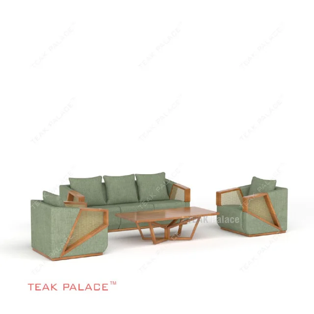 Sofa Kayu Jati Minimalis 311 Seri Xander Warna Hijau Sofa Kayu Jati Minimalis 311 Seri Xander Warna Hijau