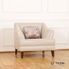 Sofa Santai Minimalis Modern Single Seri Tabanan Kain Krem Sofa Santai Minimalis Modern Single Seri Tabanan Kain Krem