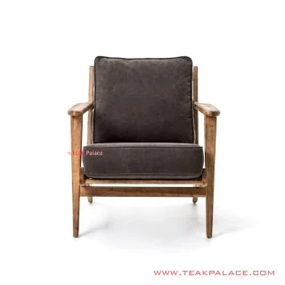 Kursi Teras Minimalis With Cushion Brown Seri Ronald