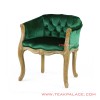 Kursi Klasik Emas Mewah Arianti Beludru Hijau