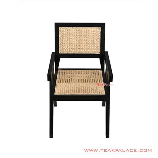 Kursi Teras Rotan Hitam Minimalis Seri Darwin