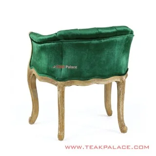 Kursi Klasik Emas Mewah Arianti Beludru Hijau Kursi Klasik Emas Mewah Arianti Beludru Hijau