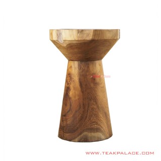 Stool Pion Minimalis Kayu Jati Salak Brown 