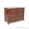 Buffet TV 6 Drawer Visco Jati Black Walnut