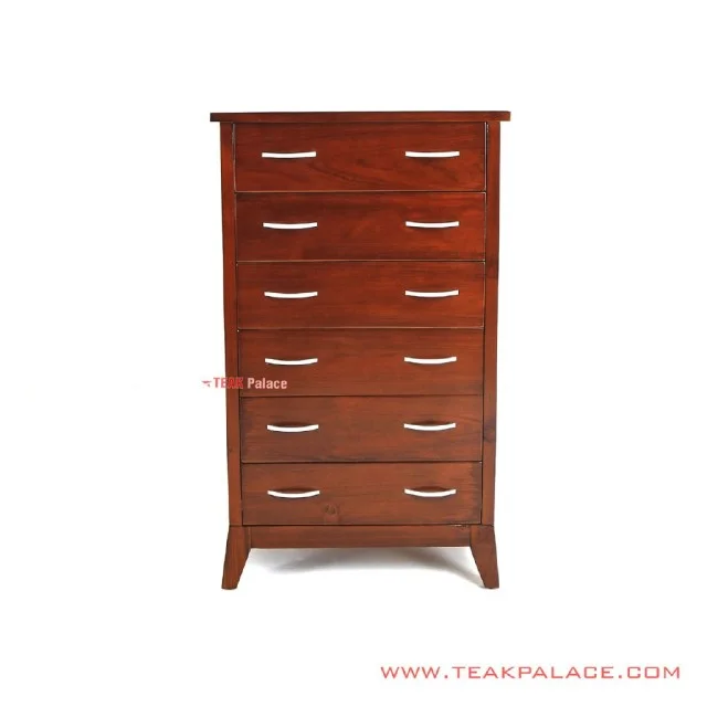 Lemari Laci Visco 6 Drawer Jati Black Walnut