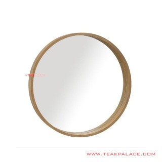 Cermin Dinding Bundar Minimalis Seri Capri Natural Cermin Dinding Bundar Minimalis Seri Capri Natural