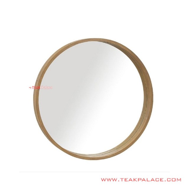 Cermin Dinding Bundar Minimalis Seri Capri Natural Cermin Dinding Bundar Minimalis Seri Capri Natural