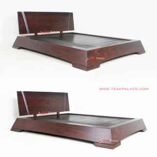Tempat Tidur Mewah Minimalis Modern Kayu Jati XEON