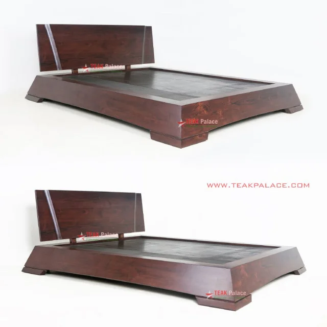 Tempat Tidur Mewah Minimalis Modern Kayu Jati XEON