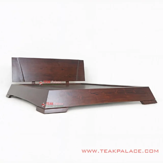 Tempat Tidur Mewah Minimalis Modern Kayu Jati XEON