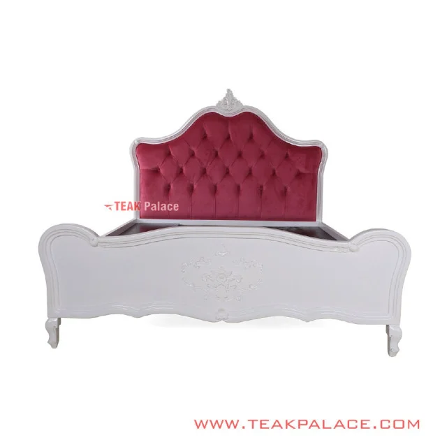 Tempat Tidur Anak Mewah Pink Duco Putih Seri Princess