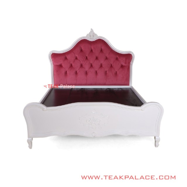 Tempat Tidur Anak Mewah Pink Duco Putih Seri Princess
