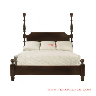 Ranjang Kanopi Minimalis Kayu Jati Salak Brown Seri Mataram Ranjang Kanopi Minimalis Kayu Jati Salak Brown Seri Mataram