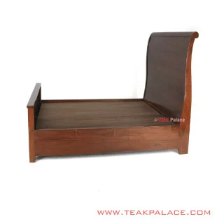 Dipan Kayu Jati Minimalis Seri Sleigh