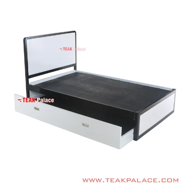 Dipan Susun Minimalis Sliding Seri Vista Hitam Putih 100x200 cm