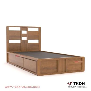 Dipan Laci Minimalis Kayu Jati Omaha 90 TKDN