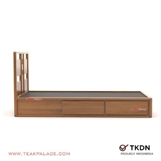 Dipan Laci Minimalis Kayu Jati Omaha 90 TKDN