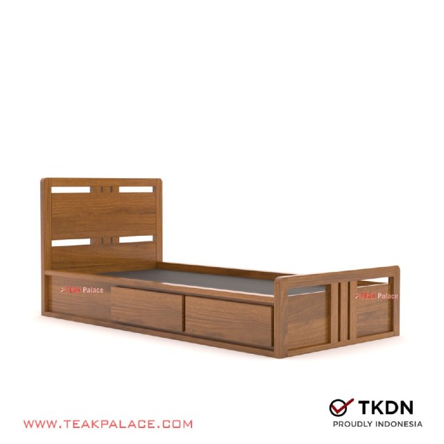 Dipan 2 Laci Minimalis Single Kayu Jati Devana 90 Dipan 2 Laci Minimalis Single Kayu Jati Devana 90