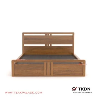 Dipan Minimalis Queen Size 4 Laci Jati Devana 160