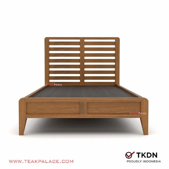 Dipan Anak Minimalis Single Kayu Jati Seri Minimax 90