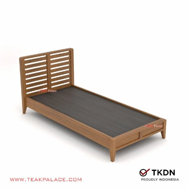 Dipan Anak Minimalis Single Kayu Jati Seri Minimax 90
