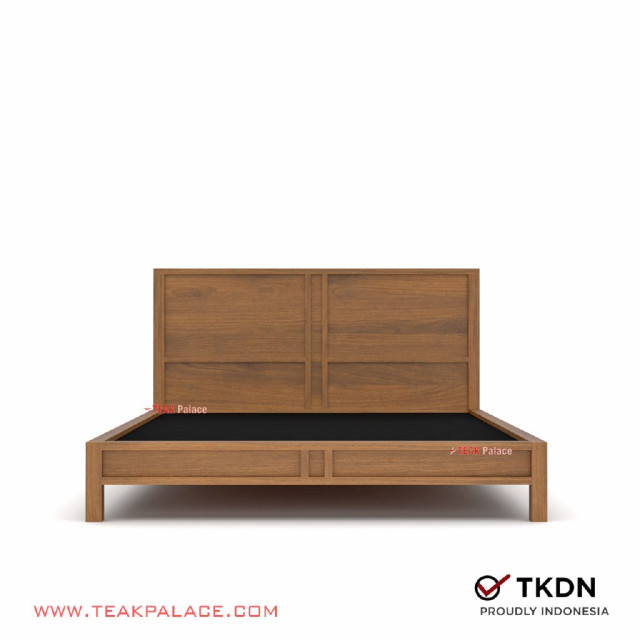 Dipan Minimalis Queen Size Seri Edgar 160 Kayu Jati Dipan Minimalis Queen Size Seri Edgar 160 Kayu Jati