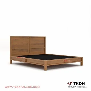 Dipan Minimalis Queen Size Seri Edgar 160 Kayu Jati