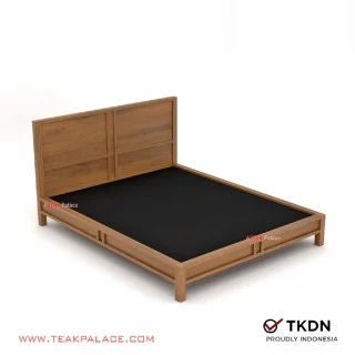 Dipan Minimalis Queen Size Seri Edgar 160 Kayu Jati