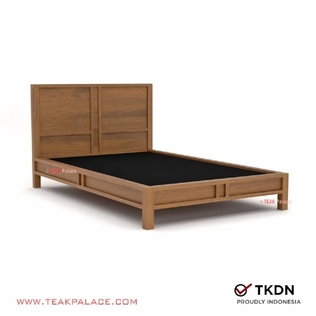 Dipan Minimalis Kayu Jati Edgar 120 cm